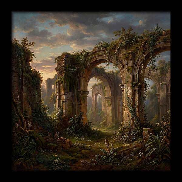 Colonial Ruins At Dusk
