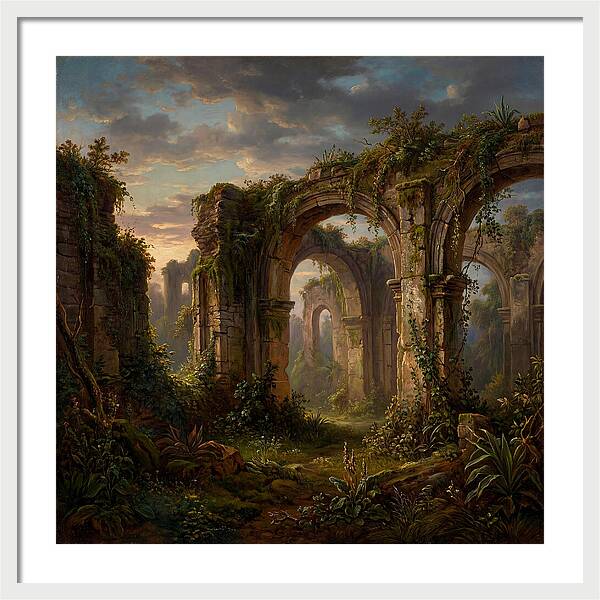 Colonial Ruins At Dusk