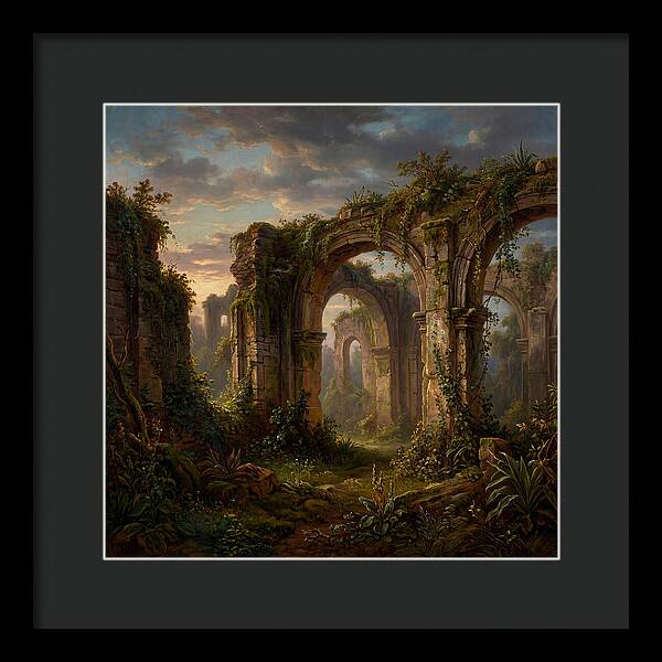 Colonial Ruins At Dusk