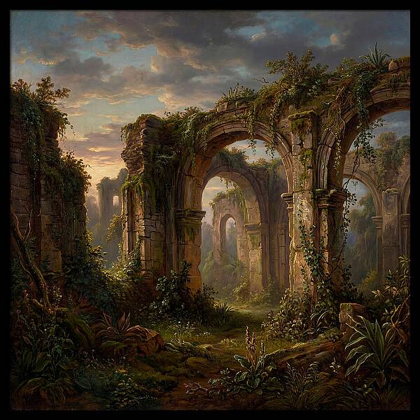 Colonial Ruins At Dusk