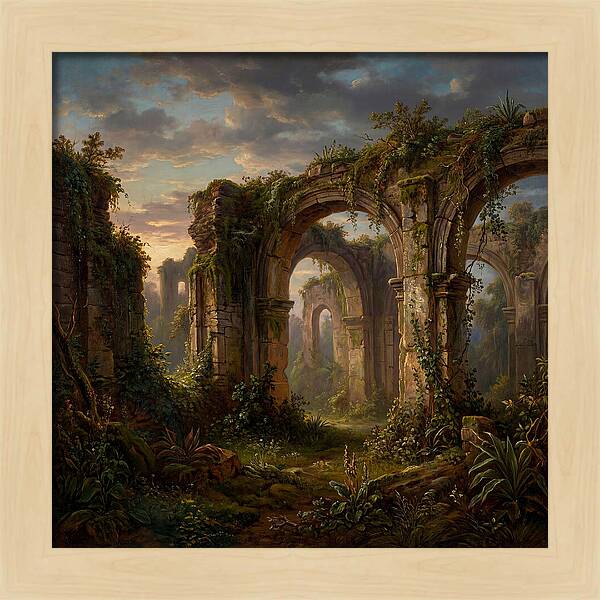 Colonial Ruins At Dusk