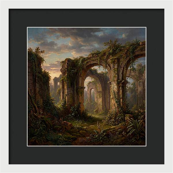 Colonial Ruins At Dusk