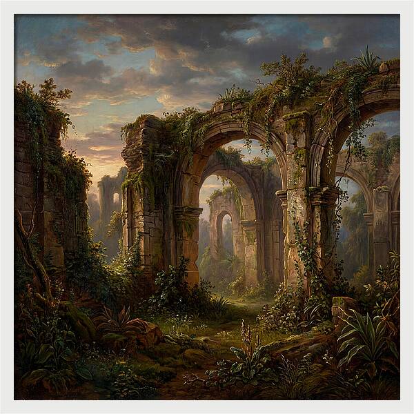 Colonial Ruins At Dusk