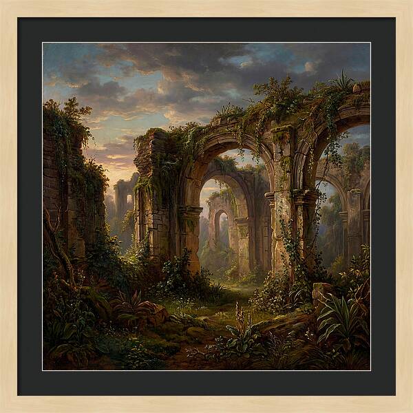 Colonial Ruins At Dusk