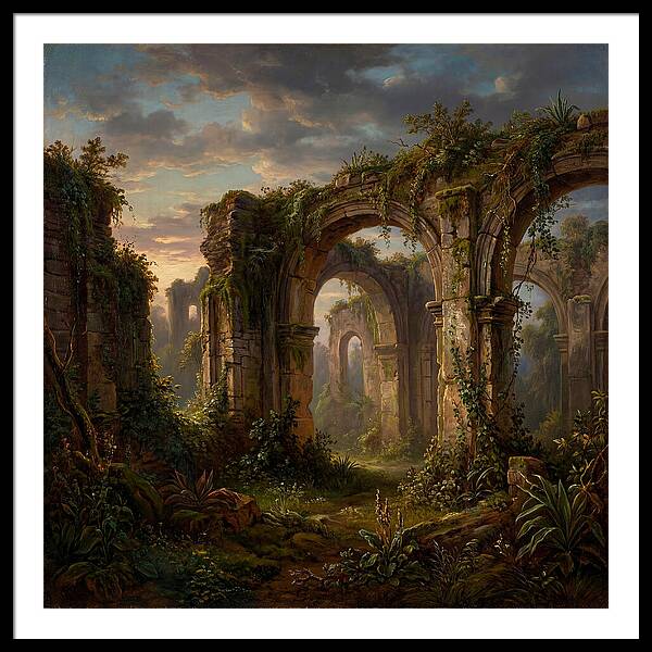 Colonial Ruins At Dusk