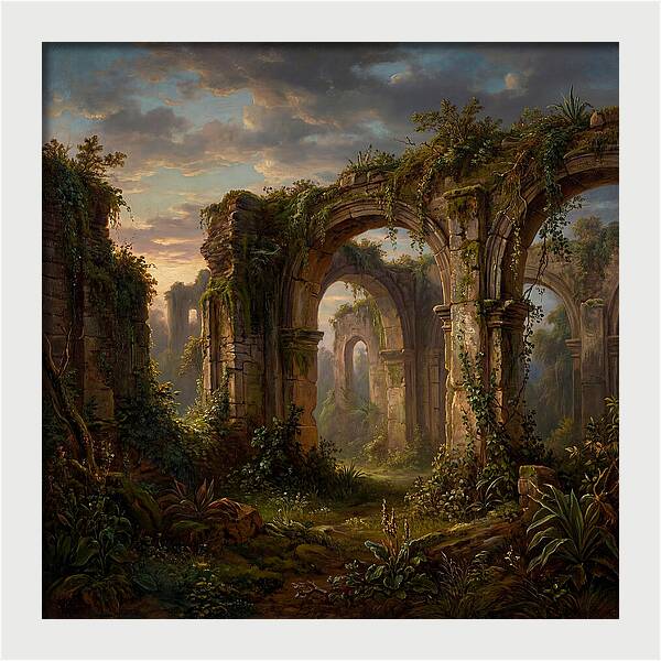 Colonial Ruins At Dusk