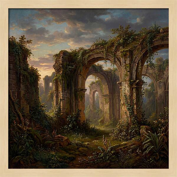 Colonial Ruins At Dusk