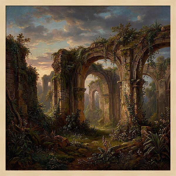 Colonial Ruins At Dusk
