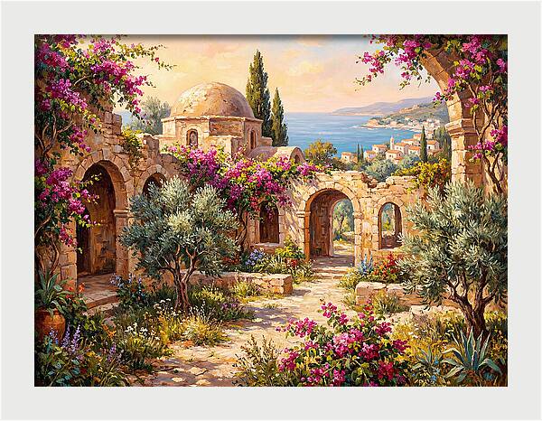 Colonial Ruins By The Sea