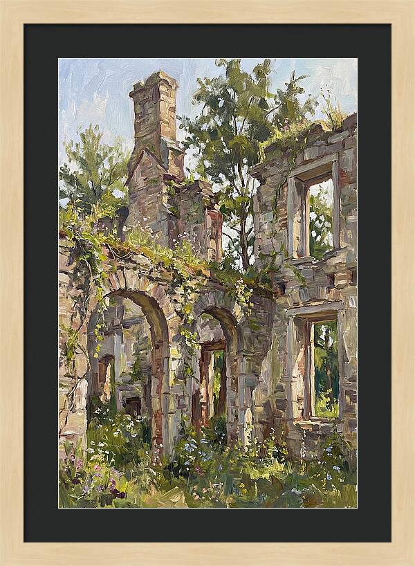Colonial Ruins Embraced By Nature