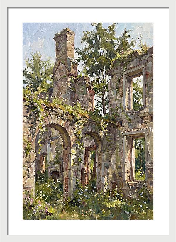 Colonial Ruins Embraced By Nature