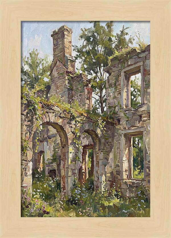 Colonial Ruins Embraced By Nature