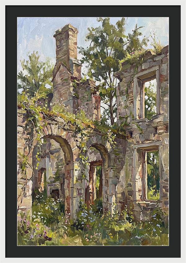 Colonial Ruins Embraced By Nature