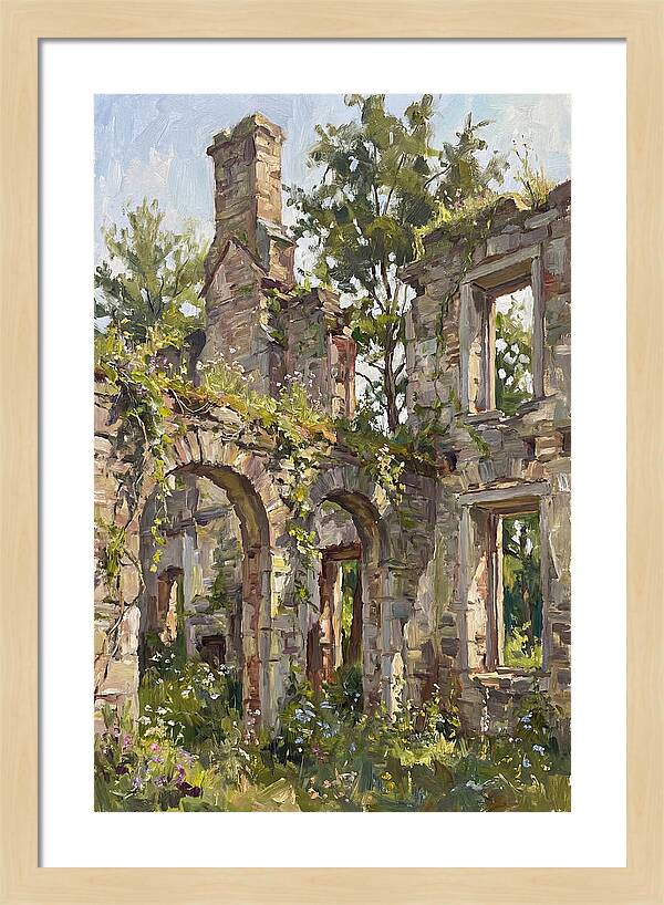 Colonial Ruins Embraced By Nature