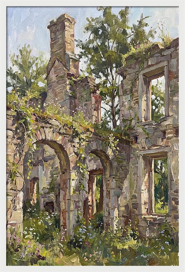 Colonial Ruins Embraced By Nature