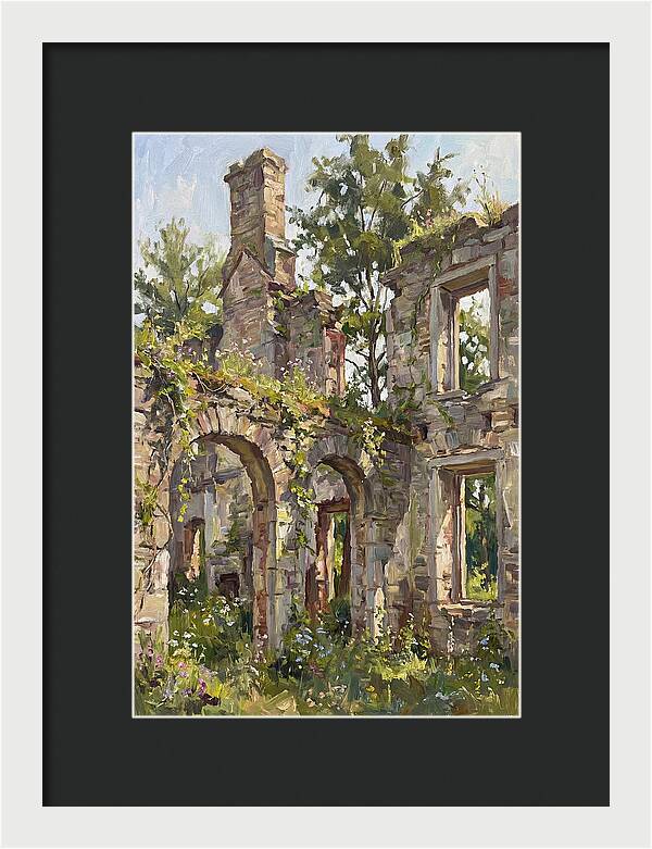 Colonial Ruins Embraced By Nature