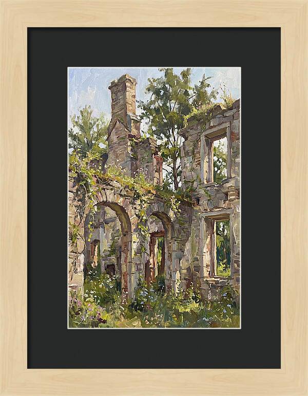 Colonial Ruins Embraced By Nature