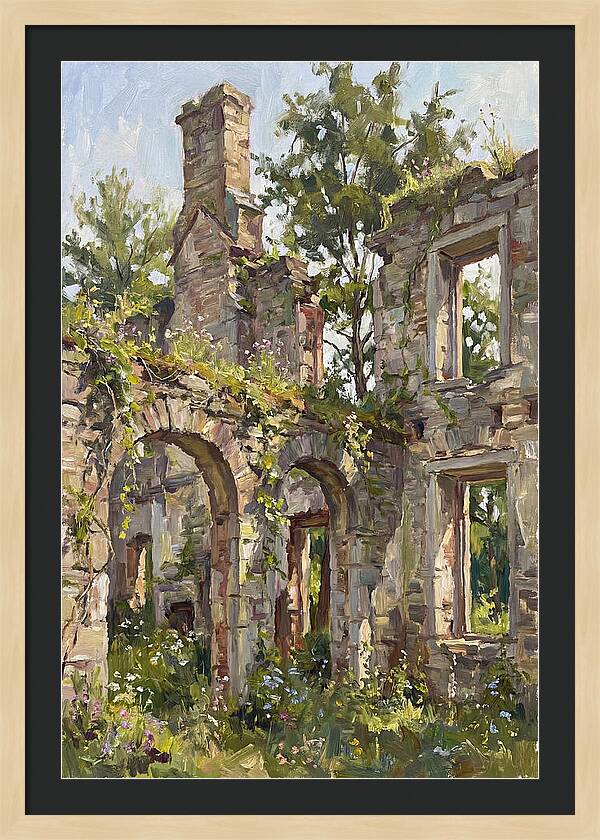 Colonial Ruins Embraced By Nature