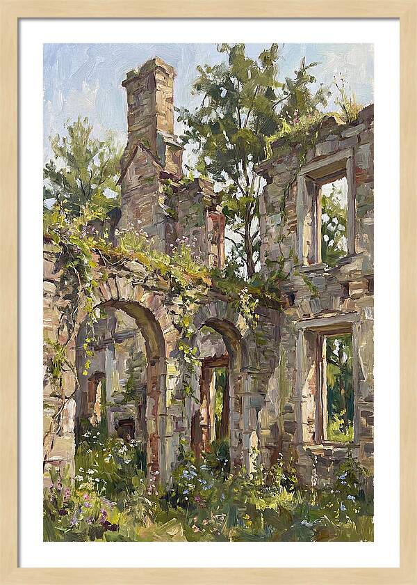 Colonial Ruins Embraced By Nature