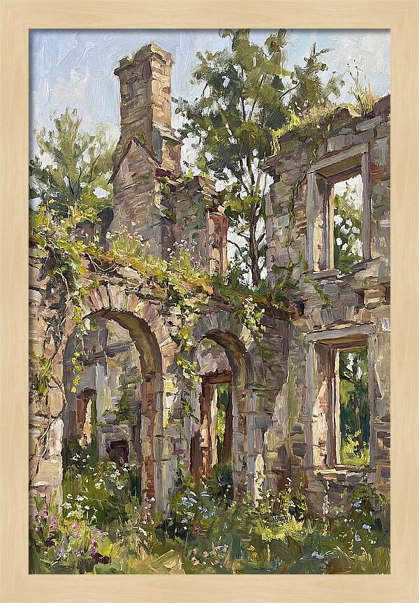 Colonial Ruins Embraced By Nature