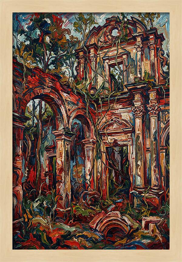 Colonial Ruins In Nature