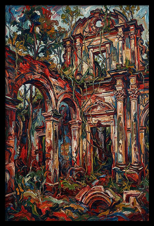 Colonial Ruins In Nature