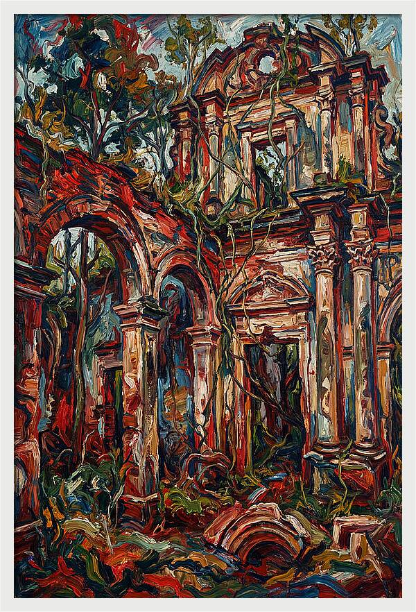Colonial Ruins In Nature
