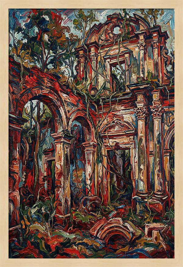 Colonial Ruins In Nature