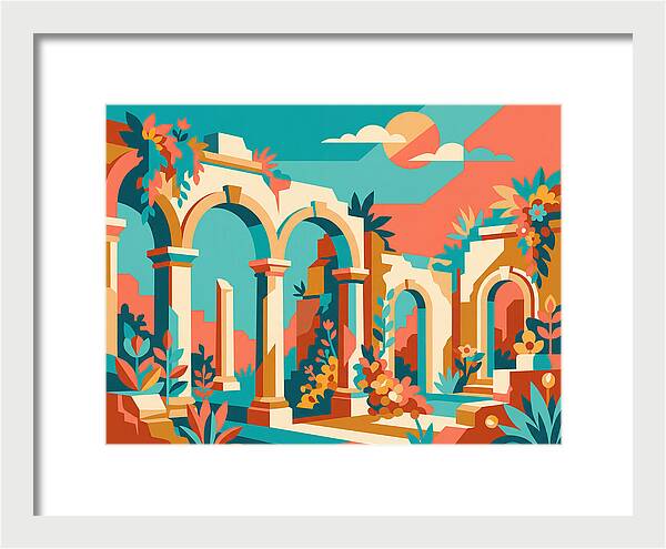 Colonial Ruins In Vibrant Colors
