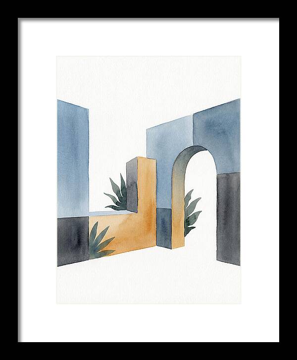 Colonial Ruins In Watercolor