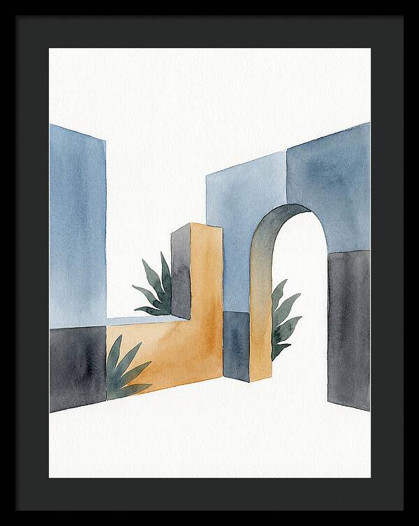 Colonial Ruins In Watercolor