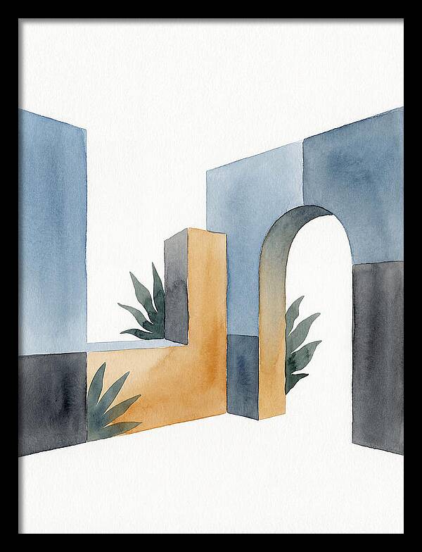 Colonial Ruins In Watercolor