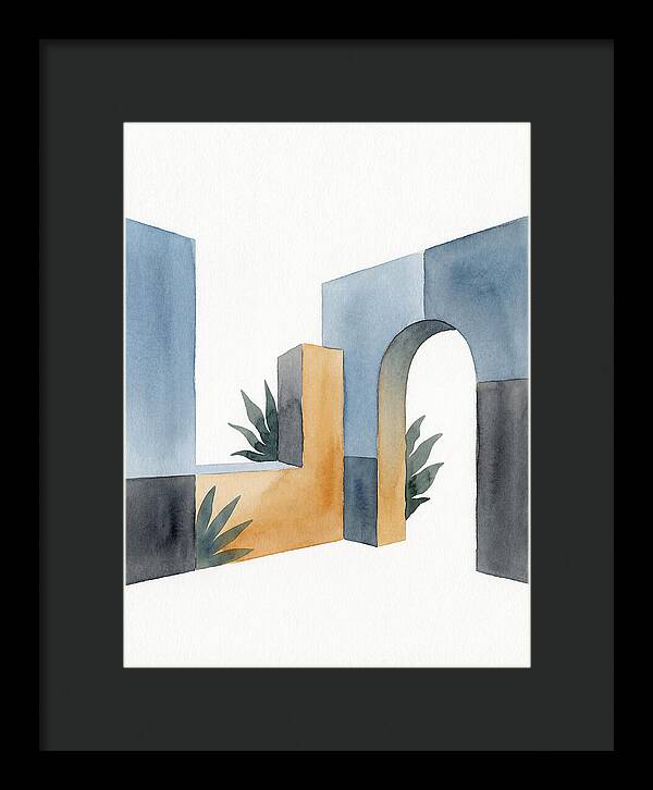 Colonial Ruins In Watercolor