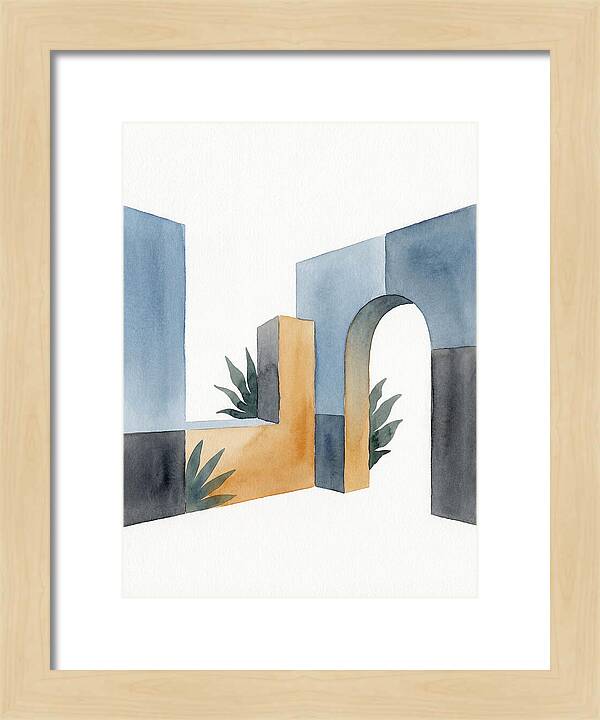 Colonial Ruins In Watercolor