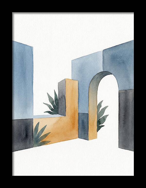 Colonial Ruins In Watercolor