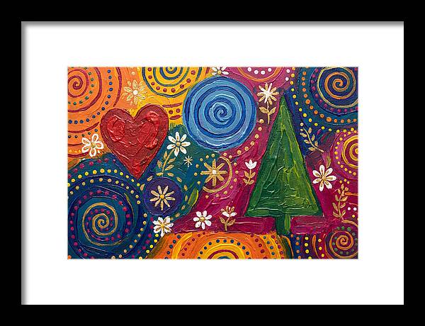 Colorful Abstract Folk Art
