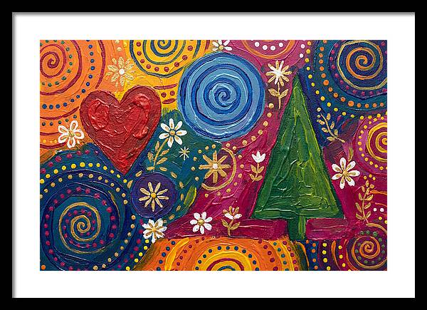 Colorful Abstract Folk Art