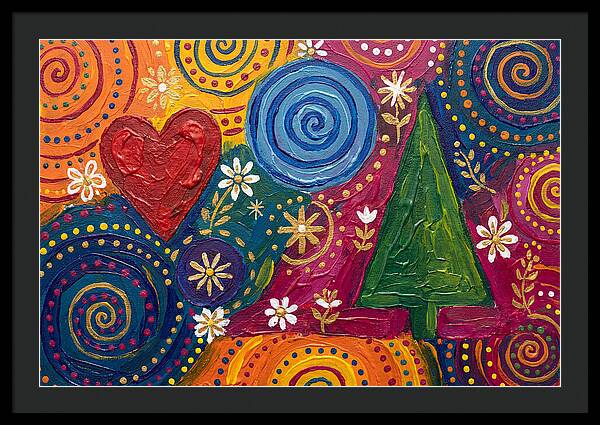 Colorful Abstract Folk Art