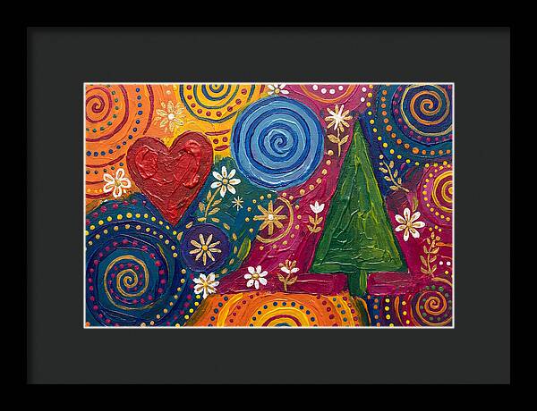 Colorful Abstract Folk Art