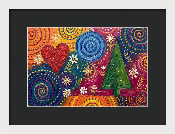 Colorful Abstract Folk Art