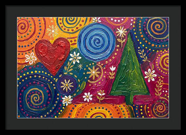 Colorful Abstract Folk Art