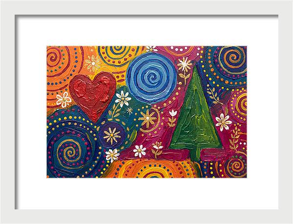 Colorful Abstract Folk Art