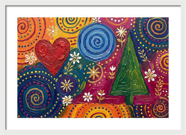 Colorful Abstract Folk Art