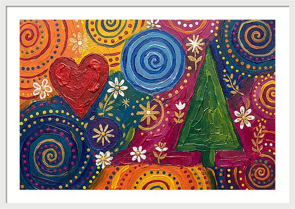 Colorful Abstract Folk Art