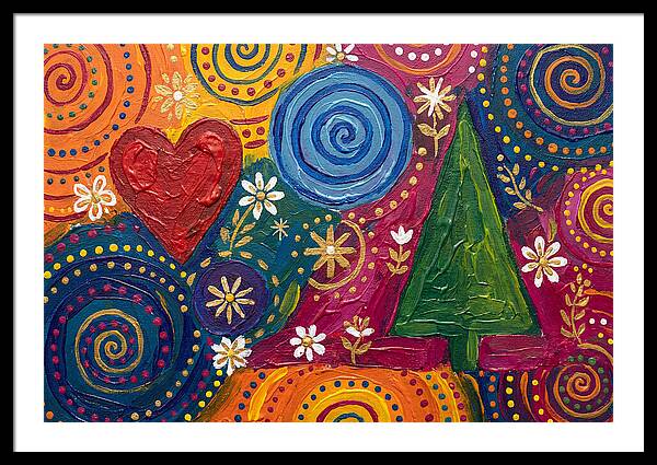 Colorful Abstract Folk Art