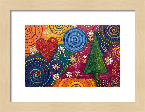 Colorful Abstract Folk Art
