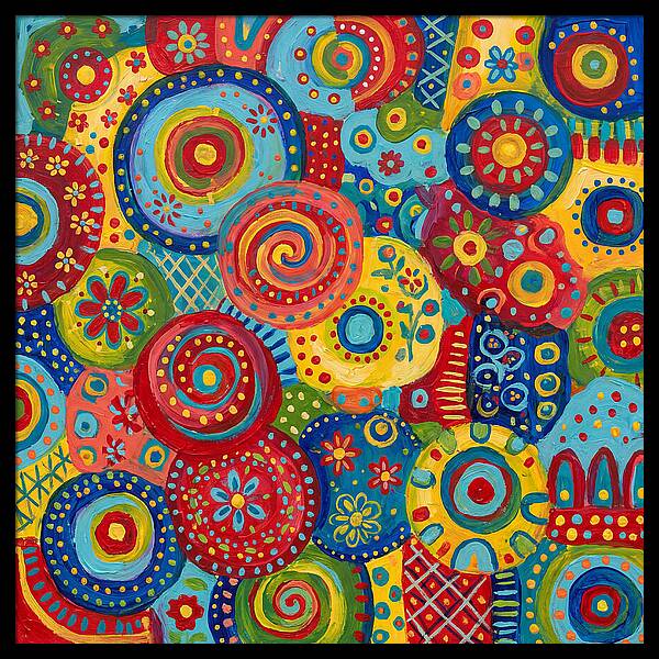 Colorful Abstract Folk Patterns