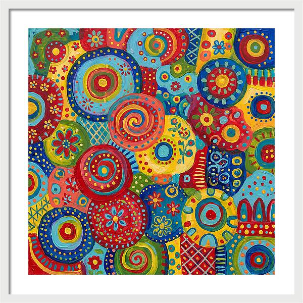 Colorful Abstract Folk Patterns