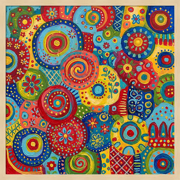 Colorful Abstract Folk Patterns