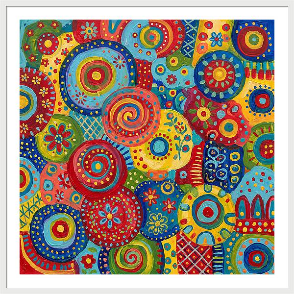 Colorful Abstract Folk Patterns